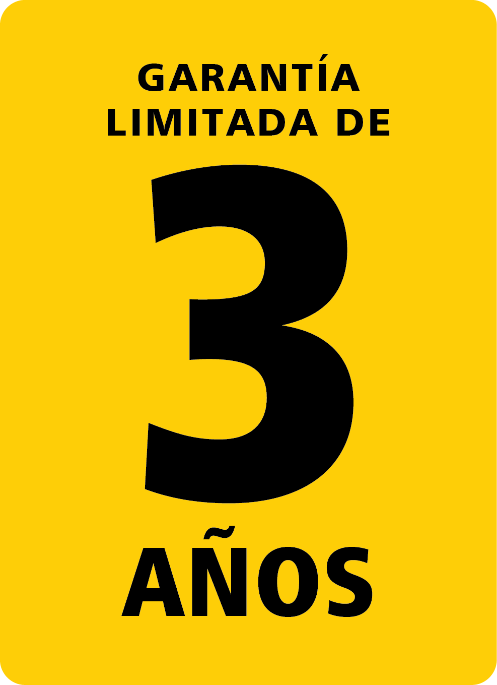 Garantía limitada de 3 años