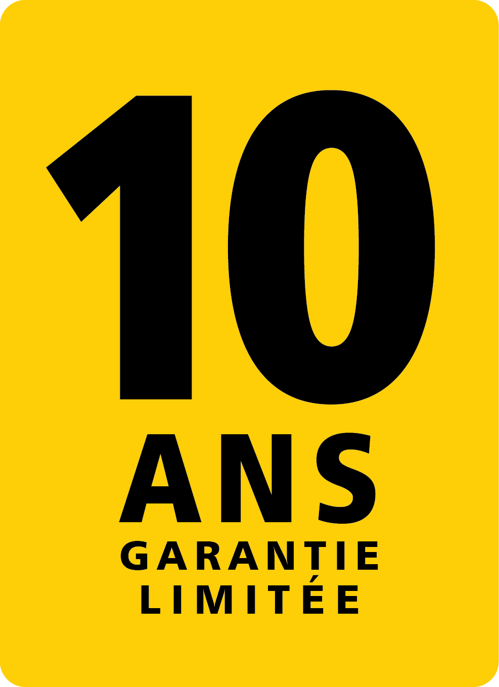 Garantie limitée de 10 ans