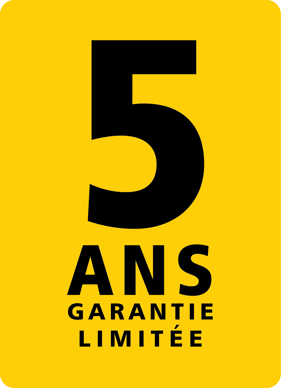 Garantie limitée de 5 ans